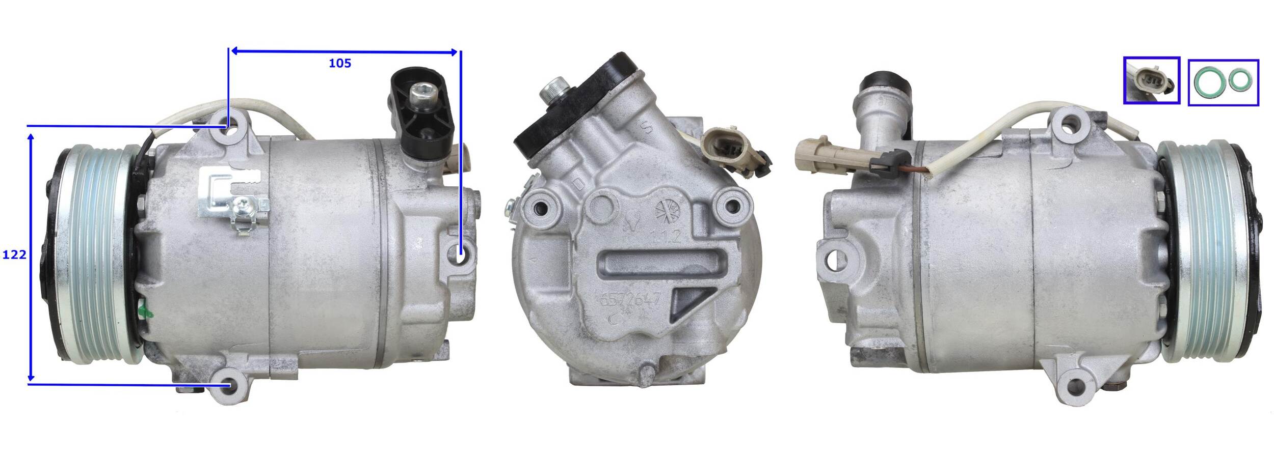 1DI140N NEW AIR CONDITIONING COMPRESSOR FOR OPEL ASTRA H
