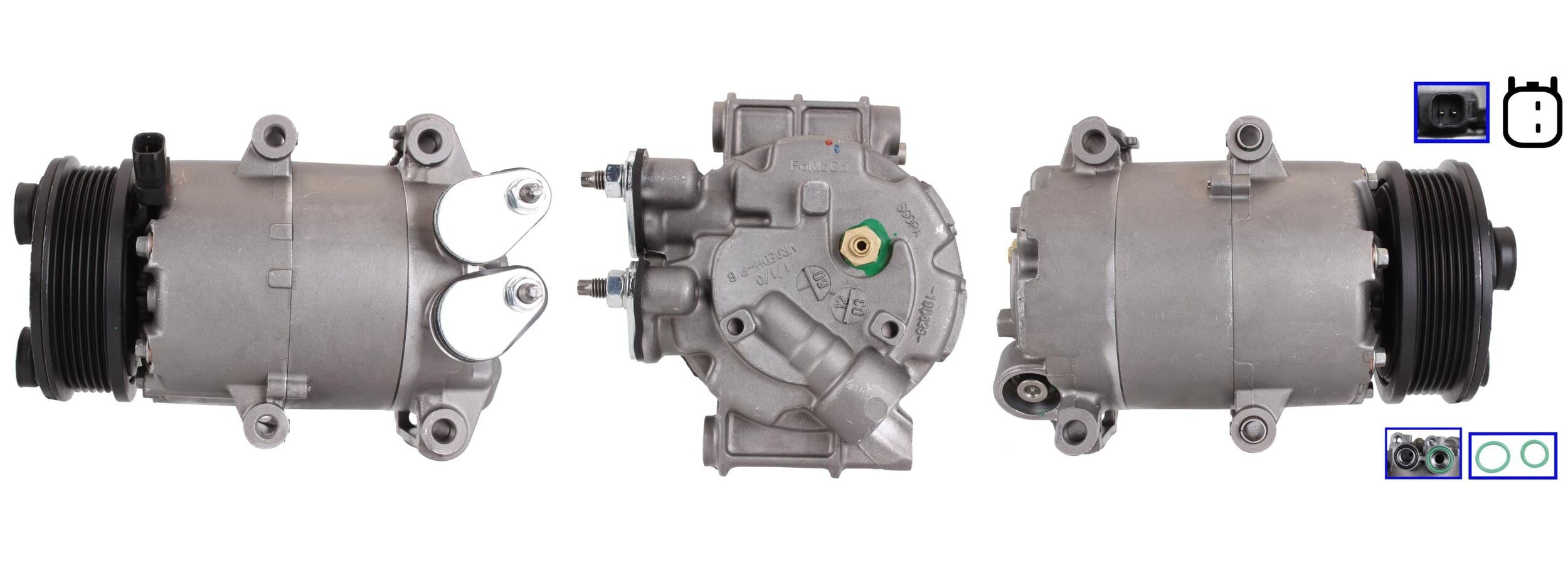 1DI096 REMANUFACTURED AIR CONDITIONING COMPRESSOR FOR FORD
