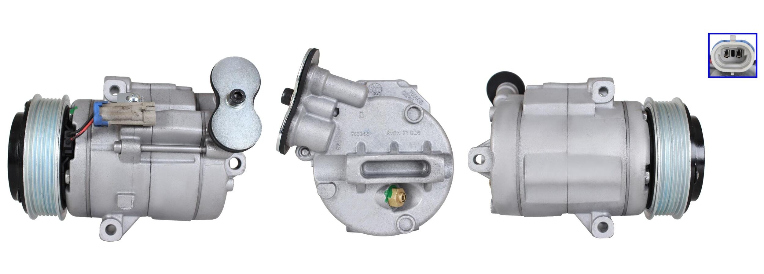 4DI166 REMANUFACTURED AIR CONDITIONING COMPRESSOR FOR DAEWOO CHEVROLET OPEL