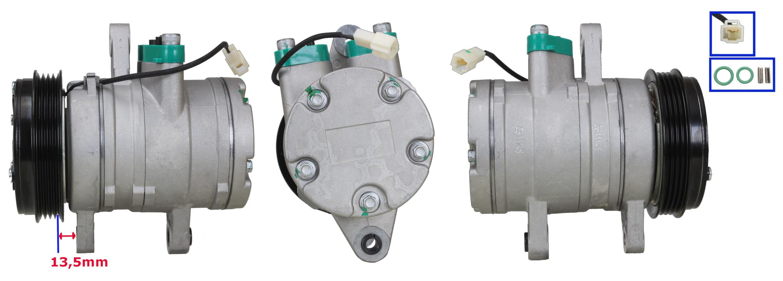 1DI149 REMANUFACTURED AIR CONDITIONING COMPRESSOR FOR DAEWOO CHEVROLET