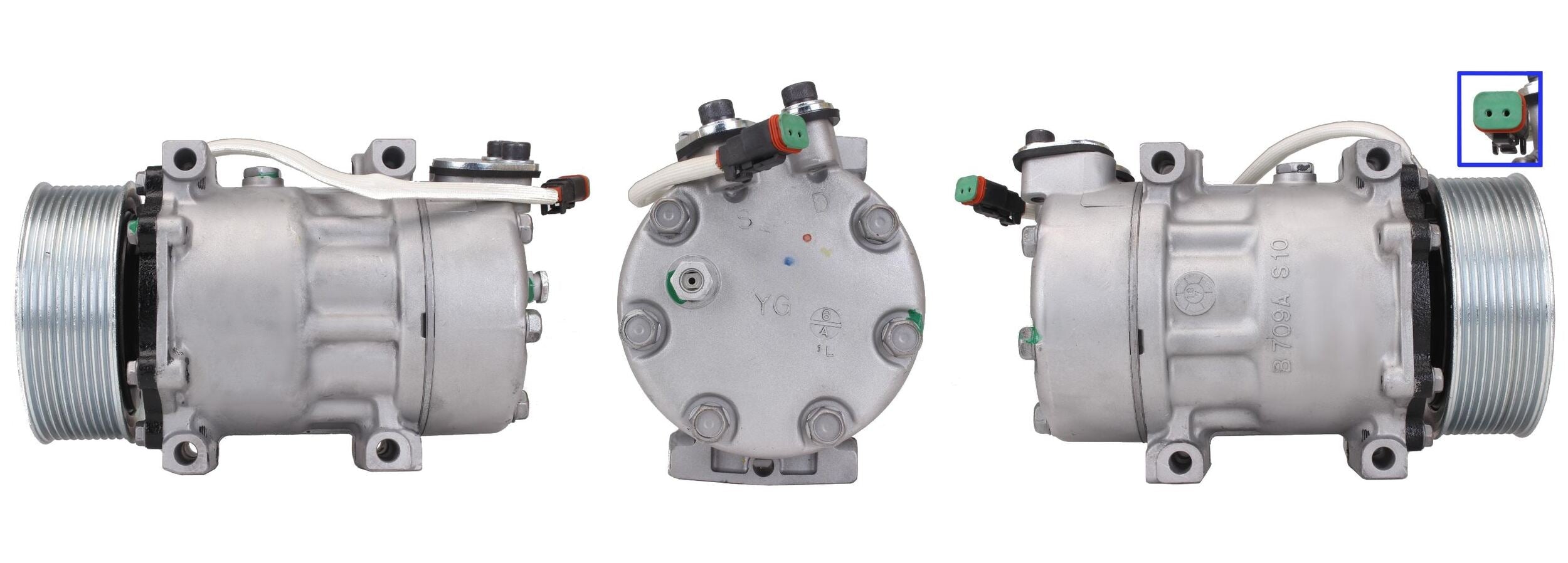 4DI058 REMANUFACTURED AIR CONDITIONING COMPRESSOR FOR SCANIA