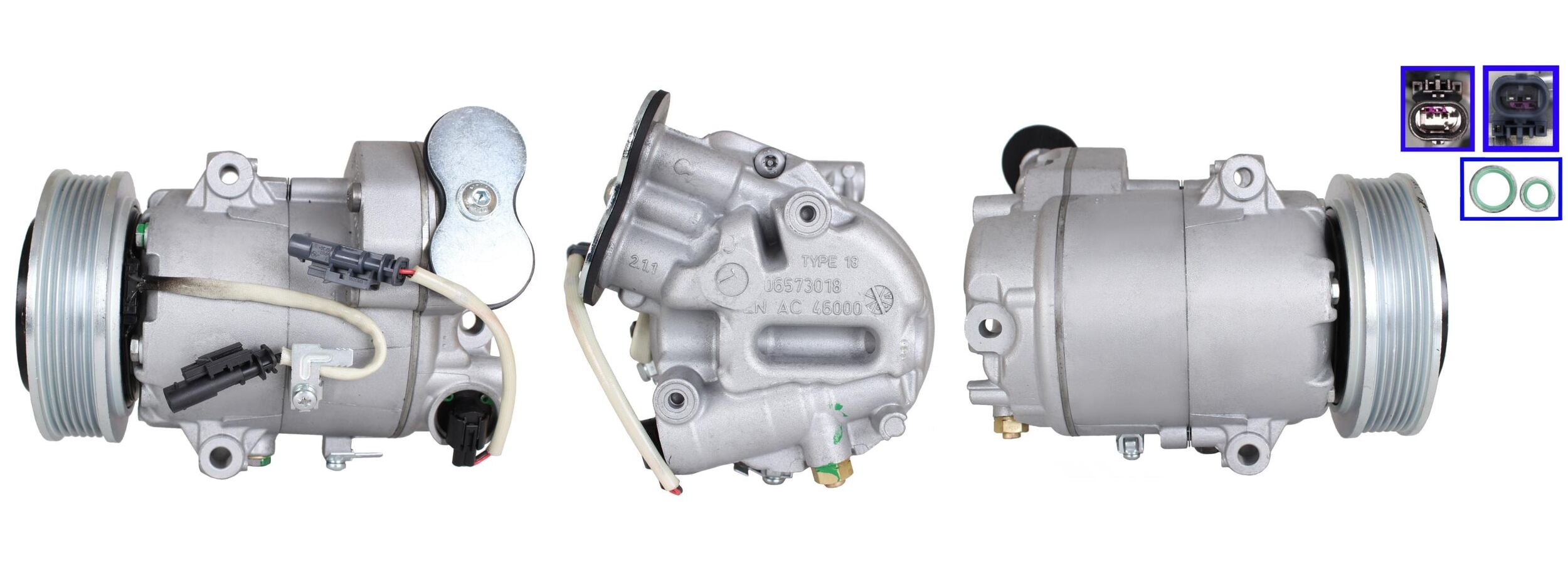 4DI170 REMANUFACTURED AIR CONDITIONING COMPRESSOR FOR DAEWOO CHEVROLET OPEL